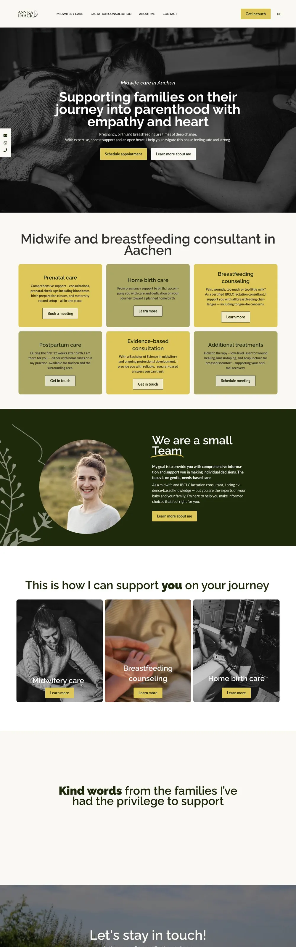 The Annika Haack website