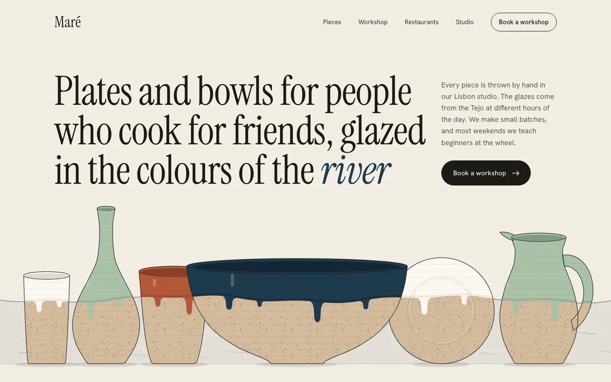 Mar&eacute; sample website
