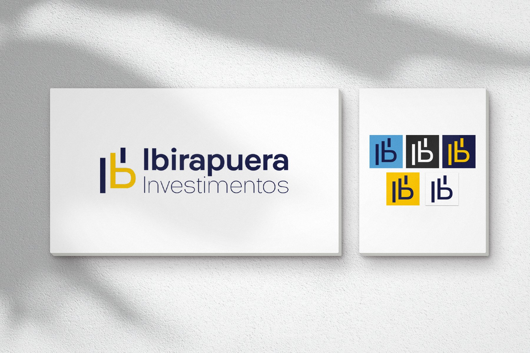 O logo e o monograma da Ibirapuera Investimentos